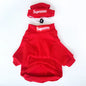 Pet Clothing Trendy Brand Street Dog Clothes Fighting Teddy Schnauzer Bottom Coat Hat Set eprolo