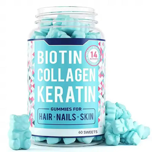 Collagen gummy hair growth biotin gummy eprolo