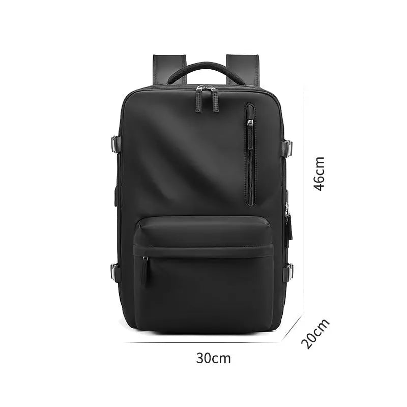 Waterproof 18 Inch Laptop Backpacks School Bags with usb Dily Life Vintage Unisex Leather Student Backpack for Men eprolo