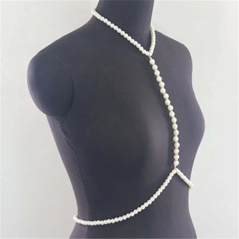 European and American accessories simple, fashionable, rough, pure white pearl chain necklaces, clothing accessories eprolo