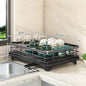 2024 Kitchen Dish Drying Rack with Adjustable Stainless Steel Organizer eprolo