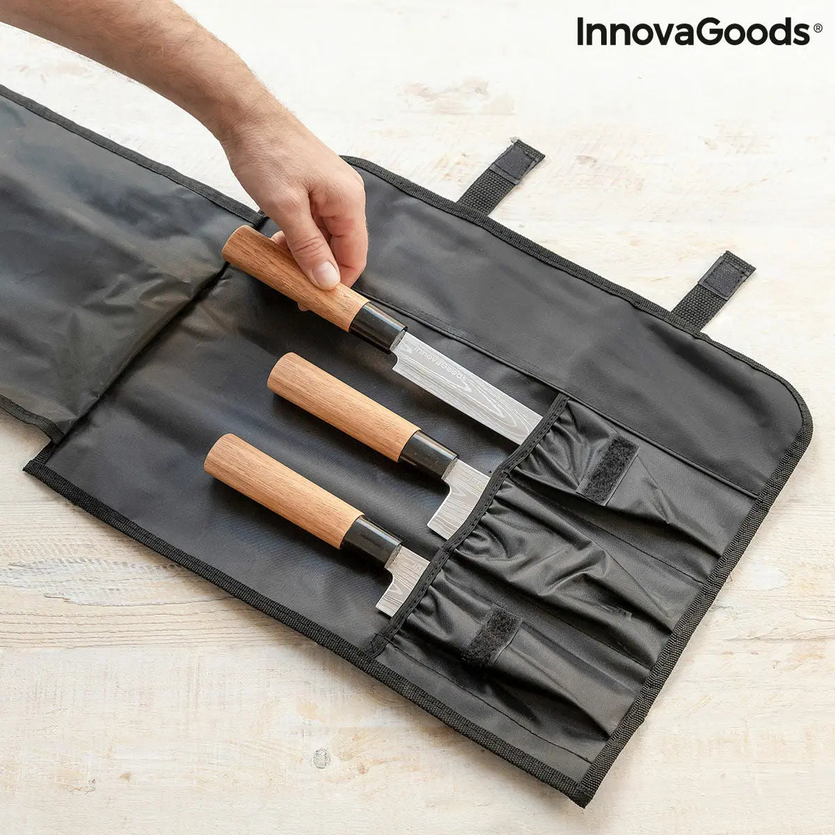 Set of Knives with Professional Carry Case Damas·Q InnovaGoods Bigbuy