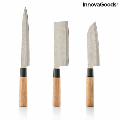 Set of Knives with Professional Carry Case Damas·Q InnovaGoods Bigbuy