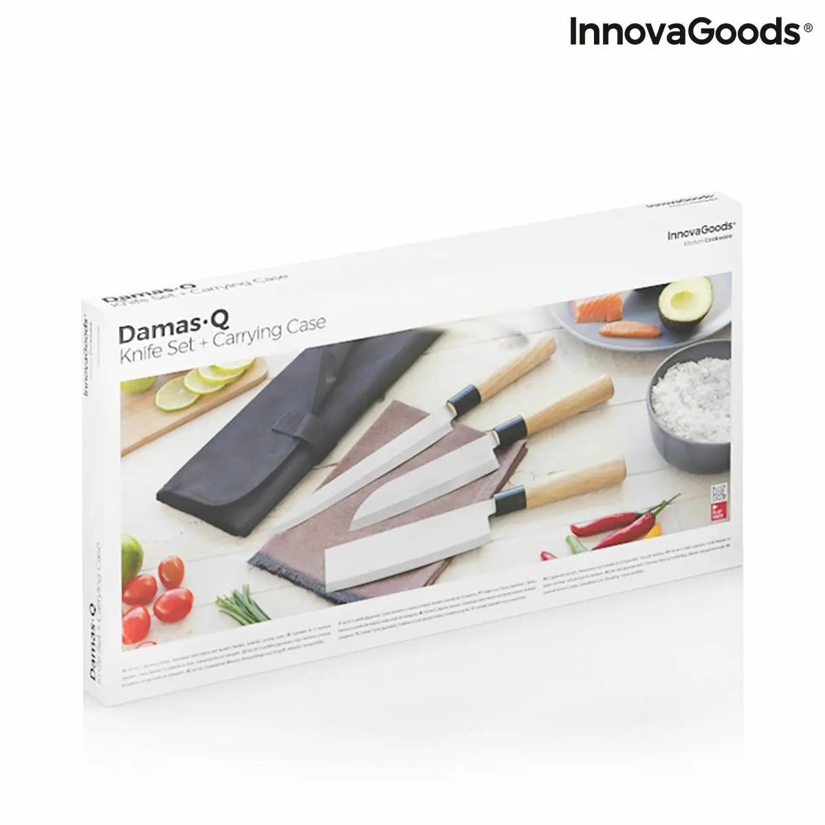 Set of Knives with Professional Carry Case Damas·Q InnovaGoods Bigbuy