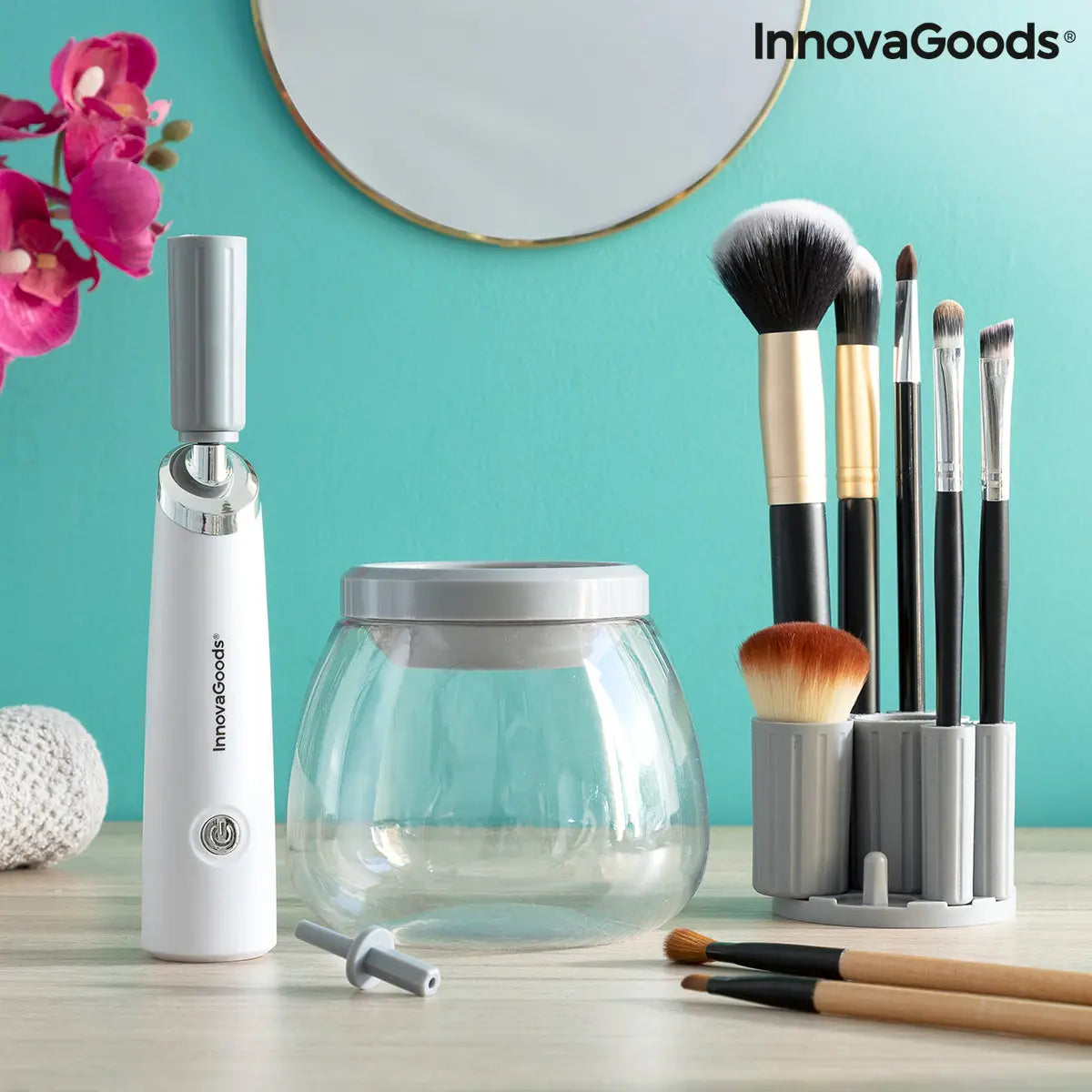 Automatic Make-up Brush Cleaner and Dryer Maklin InnovaGoods Bigbuy