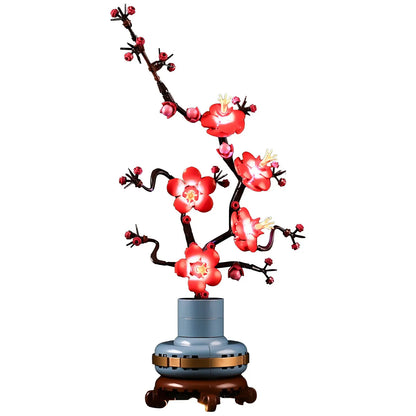 Compatible with LEGO 10369 Plum Blossom LED Lighting Building Blocks Toys Decorative Lights Potted Plants Series eprolo