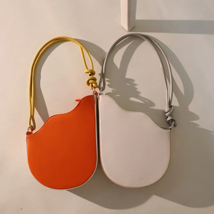 Bag Small Design Summer New Semi-Circular Saddle Bag Personality Wave Shaped Portable One Shoulder Underarm Bag eprolo