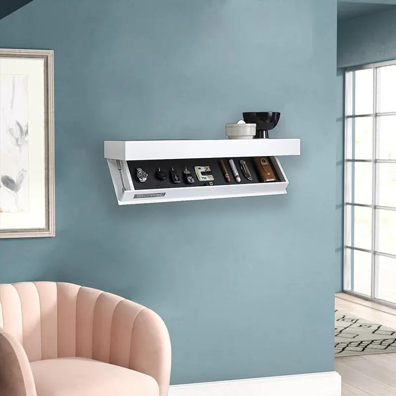 Magicflap Hidden Shelf - Wall-Mounted with Secret Compartment, a Floating Storage Solution. eprolo