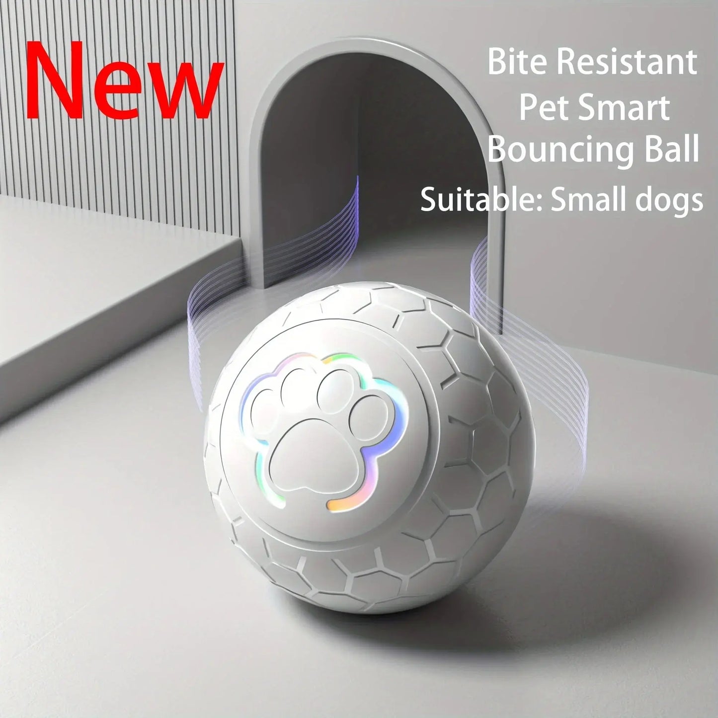 Interactive Pet Toy Ball - Rechargeable, Bite Resistant, Automatic Smart Bouncing Balls eprolo