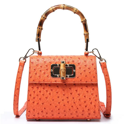 Buckle bag ostrich pattern single shoulder diagonal cross women's bag eprolo