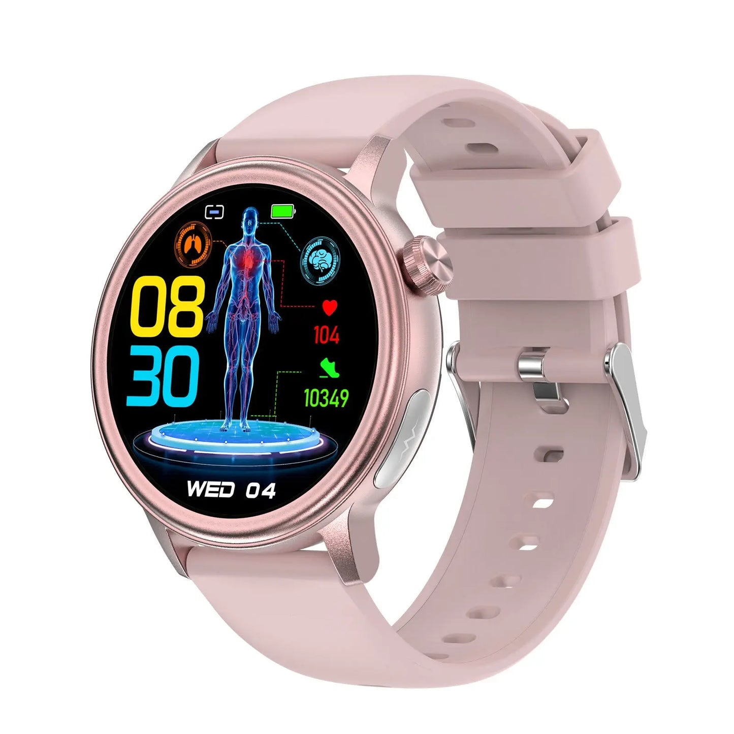 New ET470 smart watch ECG non-invasive blood oxygen BMI body fat uric acid blood lipids Bluetooth call eprolo