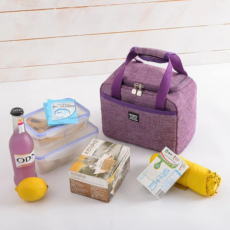 Oxford cloth lunch box bag, thermal insulation bag, bento bag, handbag, office worker carrying lunch bag, student lunch bag eprolo