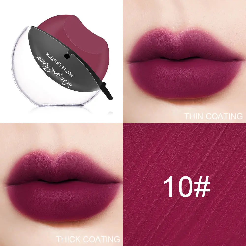 Sip Into Makeup Lazy Lip Lipstick Lipstick Is Not Easy To Fade Matte Makeup Effect Matte Lipstick Big Red Lipstick eprolo