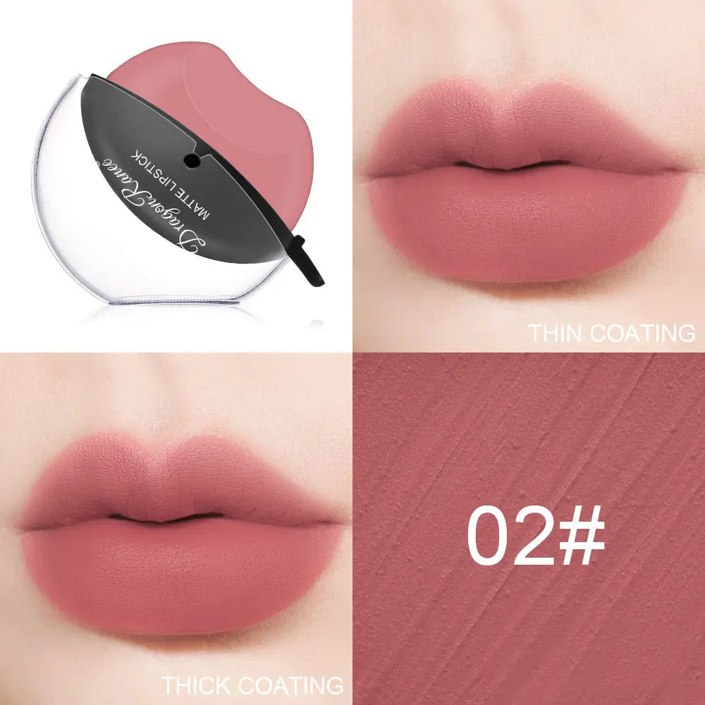 Sip Into Makeup Lazy Lip Lipstick Lipstick Is Not Easy To Fade Matte Makeup Effect Matte Lipstick Big Red Lipstick eprolo