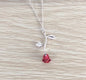 Creative red rose pendant necklace for girlfriend Valentine's Day gift eprolo