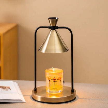 Aromatherapy desktop retro melting candle simple desk lamp bedroom dimmable melting wax lamp iron art fragrance night light eprolo