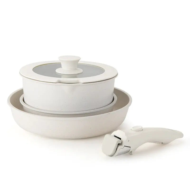 Detachable cookware set, pot, wheat rice stone, flat bottomed pan, non stick pan, frying pan, household handle eprolo