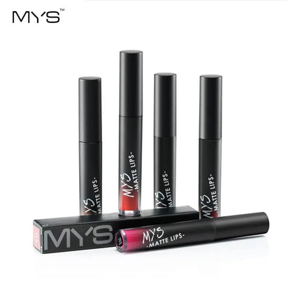 MYS Brand Makeup Matte Liquid Lipstick Tint Waterproof Make Up Long Lasting Lip Stick Nude Lip Gloss Cosmetics Batom eprolo