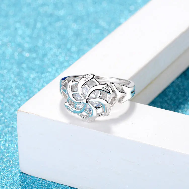 Galadriel Nenya Ring of Water Hobbit Elf Three Rings Great Rings Fashion Women Girl Jewelry High Quality Fan Gift eprolo