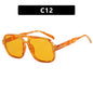 Pilot retro double beam sunglasses, new high-end sunglasses, UV resistant sunglasses, trendy eprolo