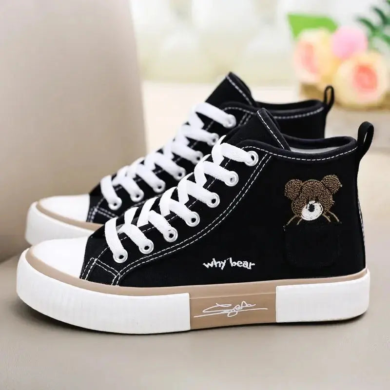 Cute Canvas Shoes Women Breathable Sneakers Brand Sport Shoes for Woman Casual Vulcanized Shoe Flats High Top Zapatos Mujer eprolo