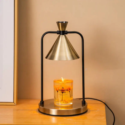 Aromatherapy desktop retro melting candle simple desk lamp bedroom dimmable melting wax lamp iron art fragrance night light eprolo