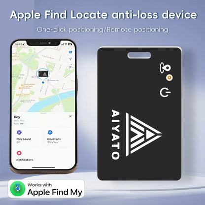 AIYATO anti-lost device ultra-thin card charging AirTag locator Love duck head Find My global positioning eprolo