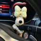 Car small ornaments cute head dog plush doll sentimental car interior decoration supplies eprolo