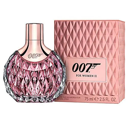 Elegant 007 for Women II Eau de Parfum, featuring a stylish bottle and packaging, perfect for any fragrance lover.