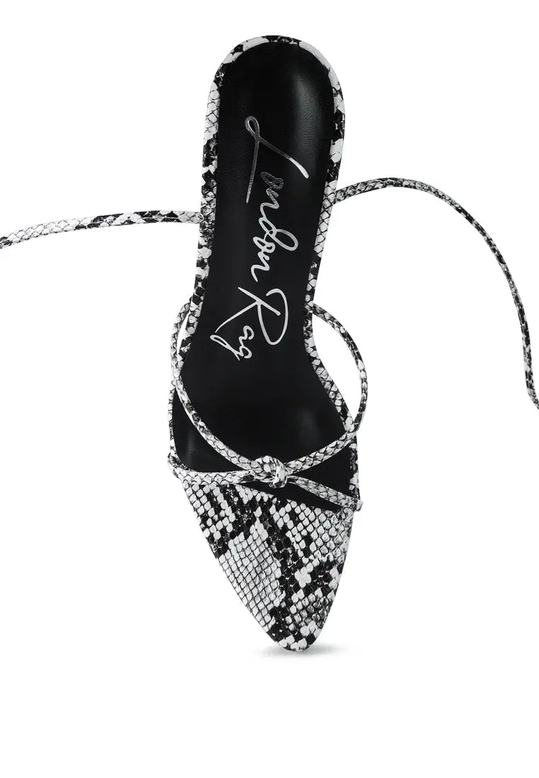 Bondage High Heel Lace Up Heels Ruby Smudge