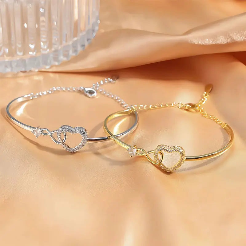 2025 Infinite - Symbol Hollow - Heart Bracelet for Daughter, with Gift Box, Ideal for Her Birthday Party and as an Adult Gift eprolo