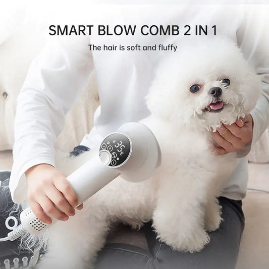 Smart Pet Hair Dryer Dog Golden Retriever Cat Grooming Hairdressing Blow & Comb Silent No Harm Pet Cleaning Supplies Pet Product eprolo