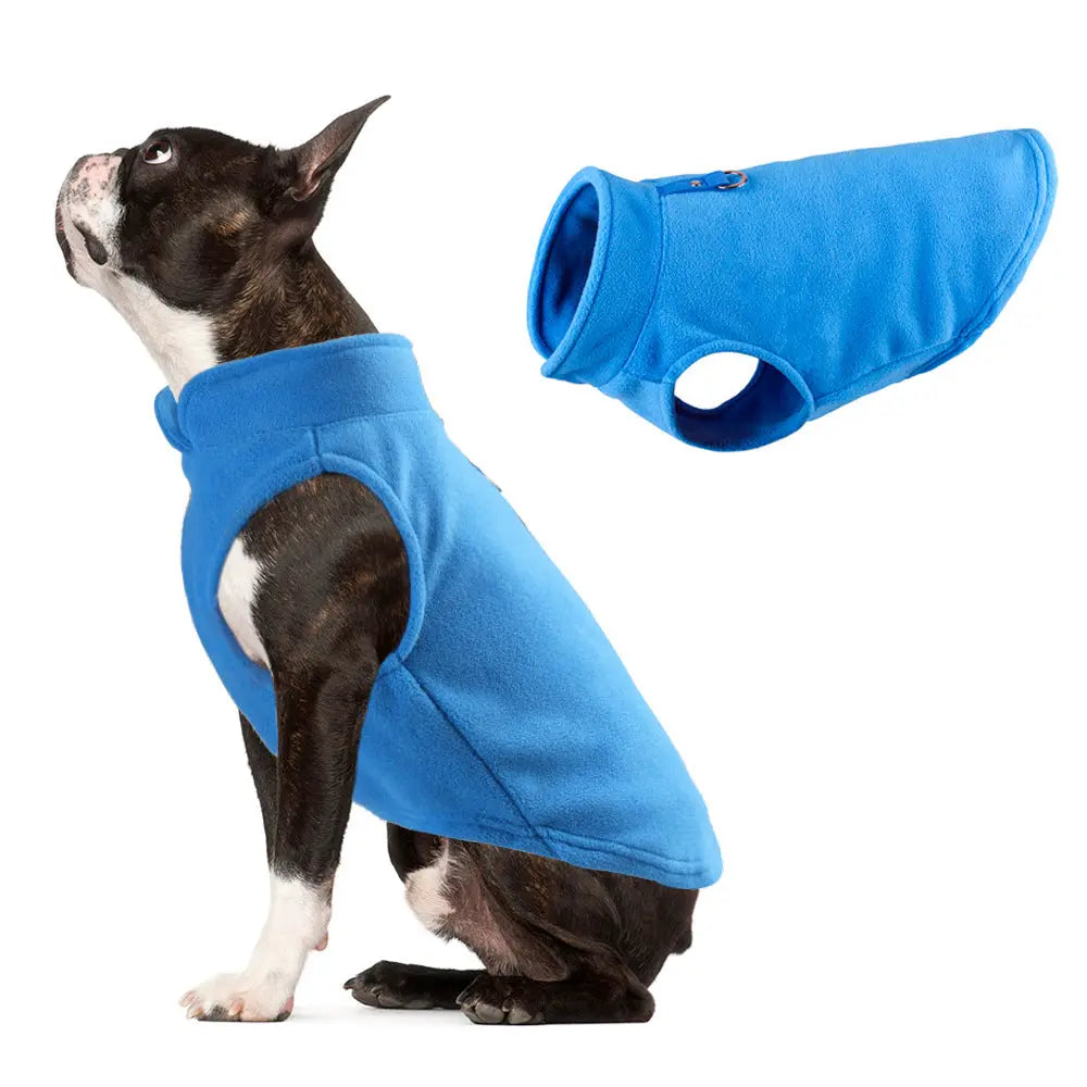 Dog clothing thickened solid color fleece pet dog supplies eprolo