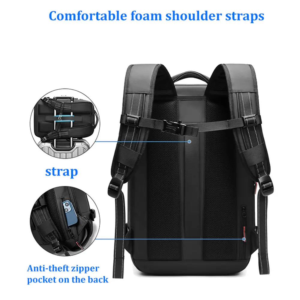 Expandable Waterproof Travel Backpacks Men Business Laptop Backpack With Valve Vacuum Compression Backpack eprolo