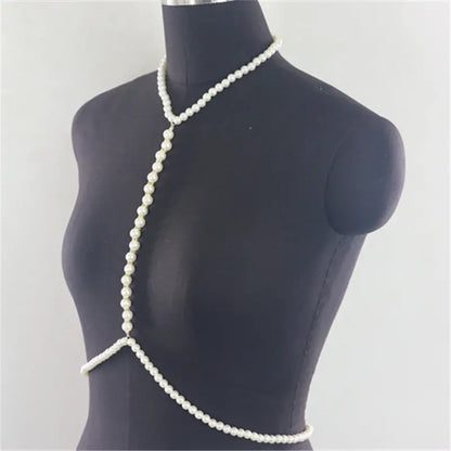 European and American accessories simple, fashionable, rough, pure white pearl chain necklaces, clothing accessories eprolo