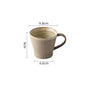 Coarse pottery coffee cup and plate set creative handmade retro coffee cup artistic cup plate milk cup eprolo