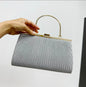 Pleated shiny evening bag handbag mobile phone bag women's banquet bag cheongsam dress bag eprolo