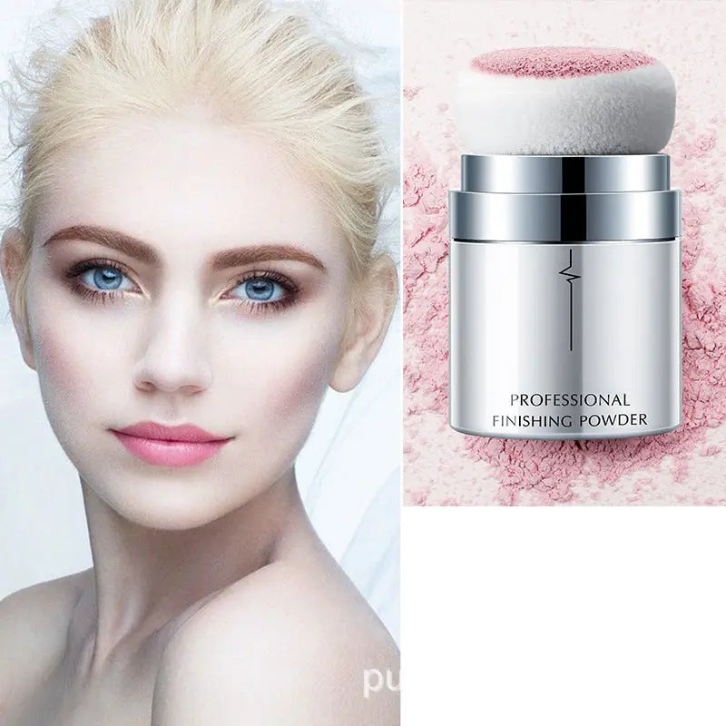 Pudaier Mushroom Head Loose Powder Soft Color Traceless Fixed Makeup Powder Brightens Skin Tone Invisible Pore Honey Powder eprolo