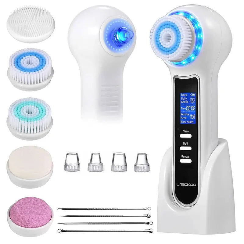 3 In 1 Electric Facial Cleaner Sonic Vibration Facial Brush Machine Waterproof Facial Cleansing Brush eprolo