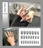 Nail Art Fake Nails Stiletto Tips Clear Press on Long False with Glue Coffin Stick Display Full Cover Artificial Designs Matte eprolo