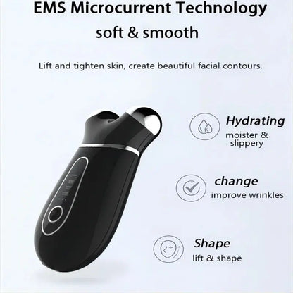 Micro current facial and neck rejuvenation beauty device firming household massager lip and face electric roller instrument eprolo