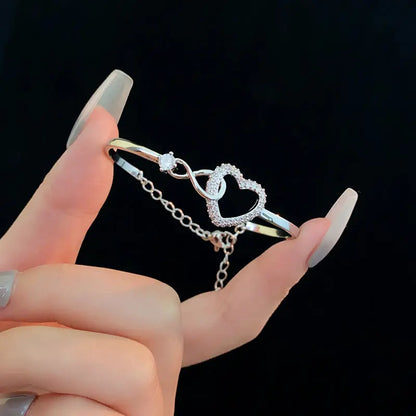 2025 Infinite - Symbol Hollow - Heart Bracelet for Daughter, with Gift Box, Ideal for Her Birthday Party and as an Adult Gift eprolo