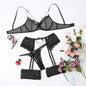 Grid Stitching Eyelash Lace Lanyard Chain Bow Waistband Erotic Underwear eprolo