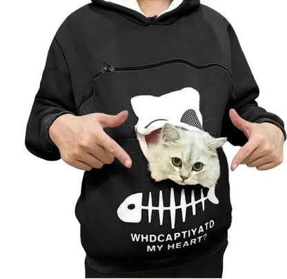 Pet Carrier Thicken Hoodies Kitten Puppy Holder Animal Pouch Hoodie Breathable Hooded Sweatshirt Teen Girls Women Pullovers Tops eprolo