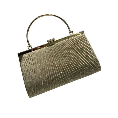 Pleated shiny evening bag handbag mobile phone bag women's banquet bag cheongsam dress bag eprolo