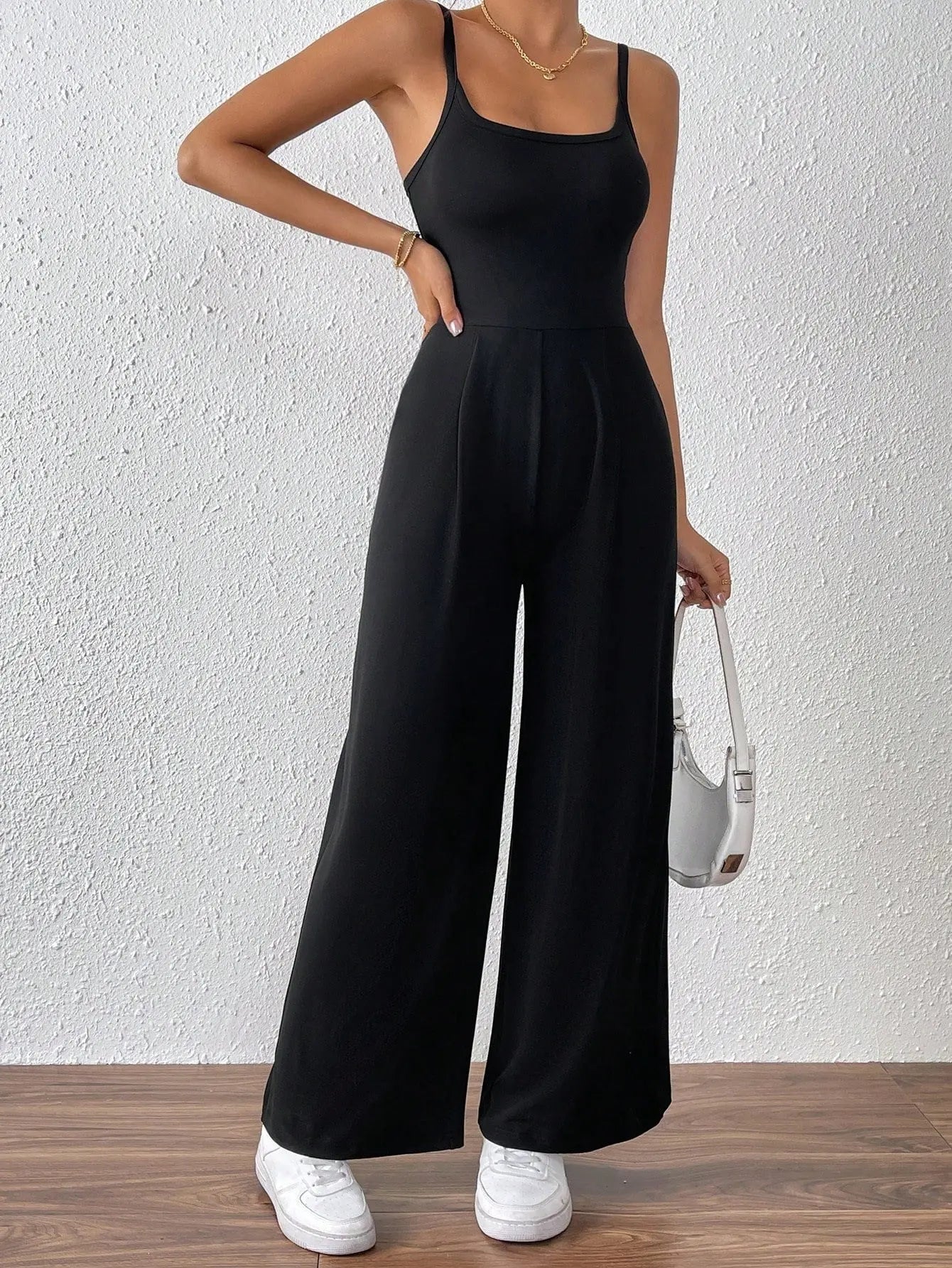 Women's simple and elegant jumpsuit sexy backless camisole jumpsuit pants eprolo