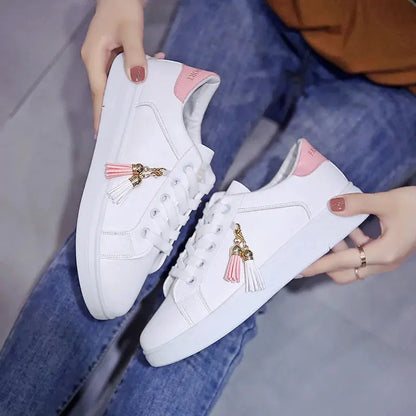 Women Sneaker Breathable Students Casual Shoes Sports for Girl Flat Mesh White Shoes eprolo