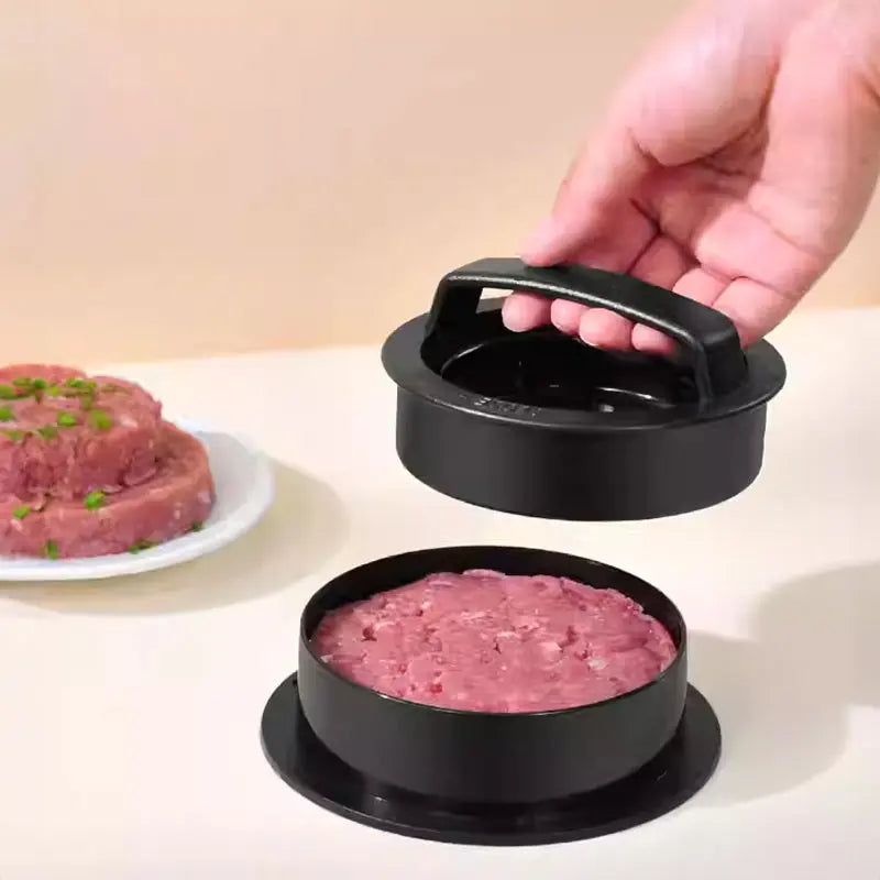 3-in-1 Manual Kitchen Gadget: Hamburger Patty, Round Beef Burger & Meatball Press. eprolo