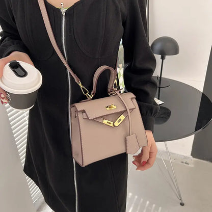 Size Solid Color PU Kelly Bag Candy Color Handbag Cross Shoulder Fashion Model Bag eprolo