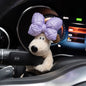 Car small ornaments cute head dog plush doll sentimental car interior decoration supplies eprolo